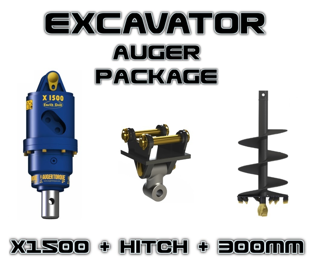 Auger Torque - Earthdrill X1500 + 300MM Auger Package