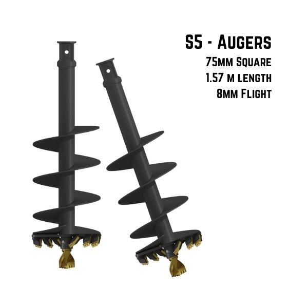 150mm / 6" - S5 Auger Drill - 75MM Square Hub