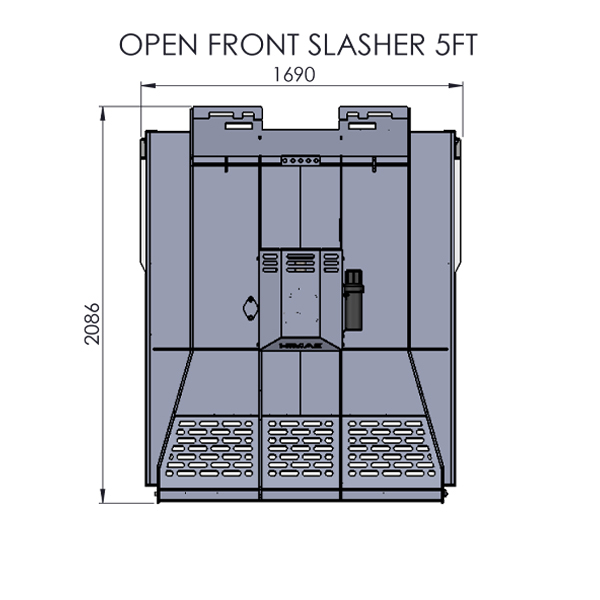 Mulching Slasher - 5ft, Open Front