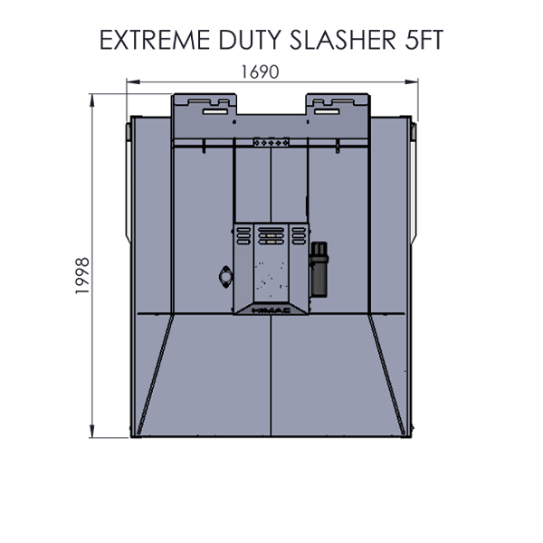 Himac Skid Steer Extreme Duty Slasher - 5 ft, 4 Blade