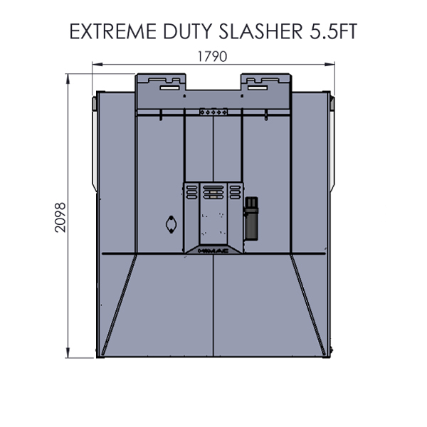 Himac Skid Steer Extreme Duty Slasher - 5.5 ft, 4 Blade