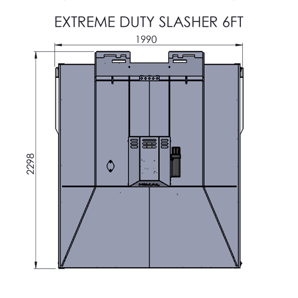 Himac Skid Steer Extreme Duty Slasher - 6 ft, 4 Blade