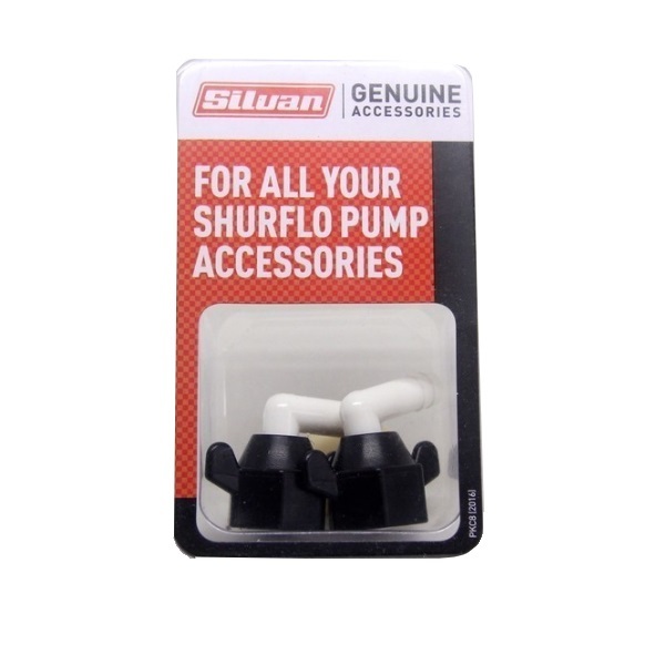 Shurflo Nut & Elbow 3/8 - 2 Pack