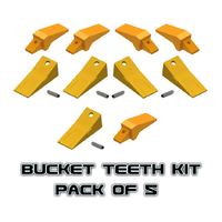 5KC3SB Keech Bucket Chisel Tooth, Adapter & Pin 5 Pack