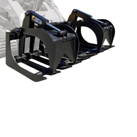 Himac Skid Steer Brush Root Grapple 68" image