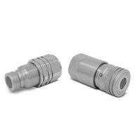 2 x SETS 1/2" BSP Hydraulic Flat Face Couplings image