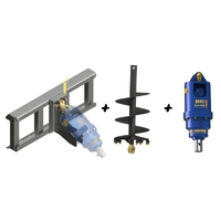 Auger Torque Skid Steer Package - Earthdrill 3000MAX + Uni Frame + 300MM Auger image