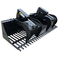 Himac Skid Steer Rock Grapple Bucket - 62" image