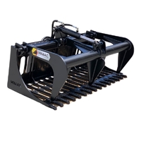 Himac Compact Skid Steer Rock Grapple Bucket - 1280mm image