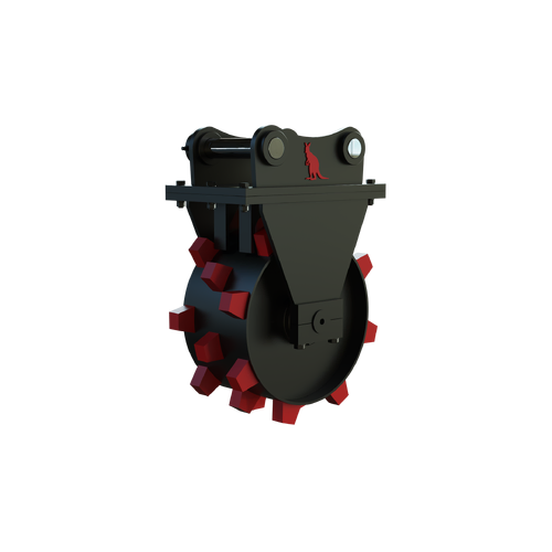 Roo Attachments 430mm Excavator Compaction Wheel