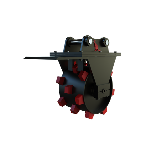Roo Attachments 430mm Excavator Compaction Wheel