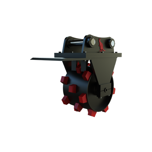 Roo Attachments 430mm Excavator Compaction Wheel