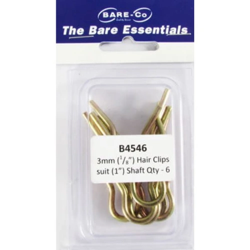 Bare Co 3.0mm (1/8") Hair Clips - 6 Pack