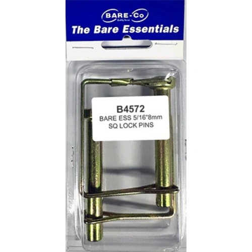 Bare Co 8mm (5/16") Square Locking Pins (Pair) 