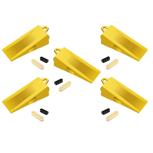 Esco Style E18 Chisel Tooth, Pin &amp; Rubber Lock x 5