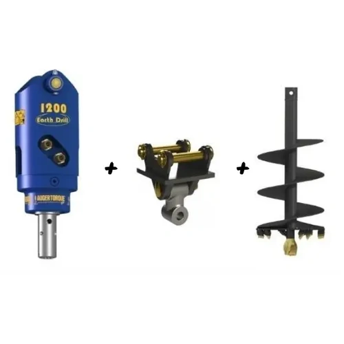 Auger Torque Earth Drill 1200 + S2 300mm Auger Package