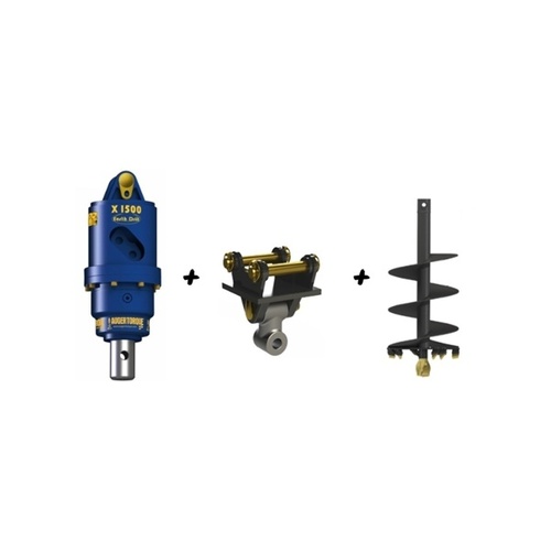 Auger Torque Earth Drill X1500 + 300mm Auger Package