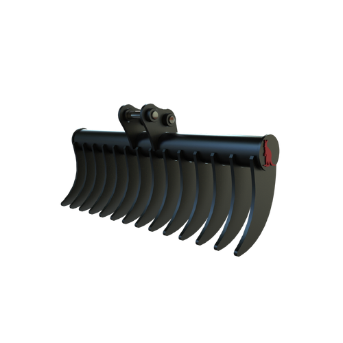 Roo Attachments 1000mm Excavator Stick Rake