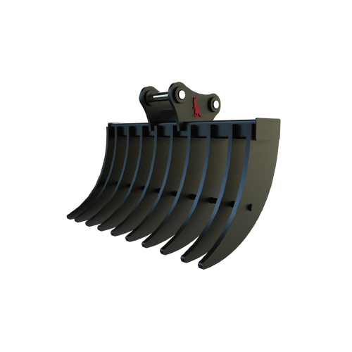 Roo Attachments 1600mm Excavator Stick Rake