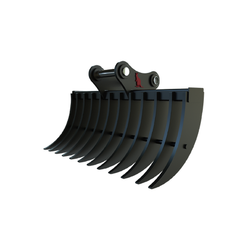 Roo Attachments 2000mm Excavator Stick Rake