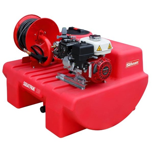 Silvan 250L Motorised Squatpak With 30m Hose Reel