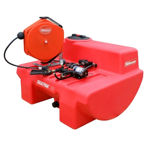 Silvan 250L 12V Squatpak With 15m Retractable Hose Reel 