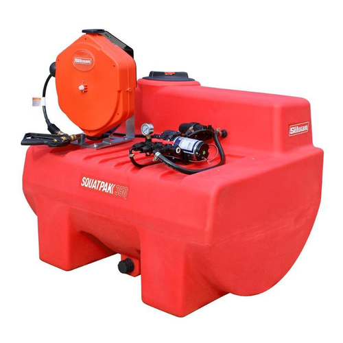 Silvan TP350-S10R-2 350L 12V Squatpak with 15m Retractable Hose Reel